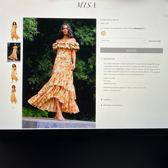 Misa Consuela Dress XS - Picture 4 of 16